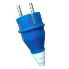 Phích cắm điện vỏ xanh 2 chấu tròn 16A